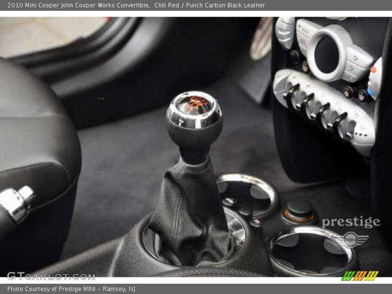 Chili Red / Punch Carbon Black Leather 2010 Mini Cooper John Cooper Works Convertible