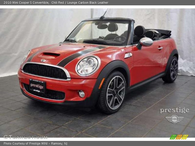 Chili Red / Lounge Carbon Black Leather 2010 Mini Cooper S Convertible
