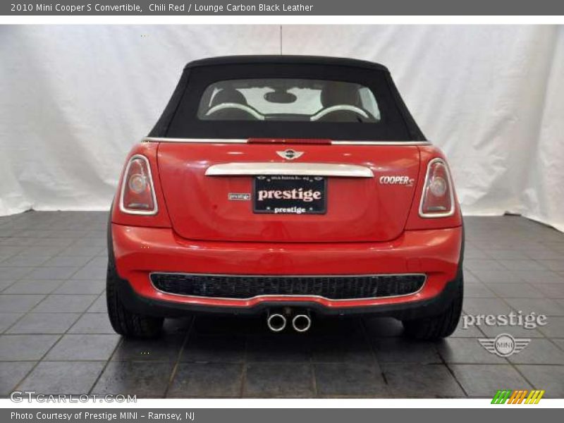 Chili Red / Lounge Carbon Black Leather 2010 Mini Cooper S Convertible
