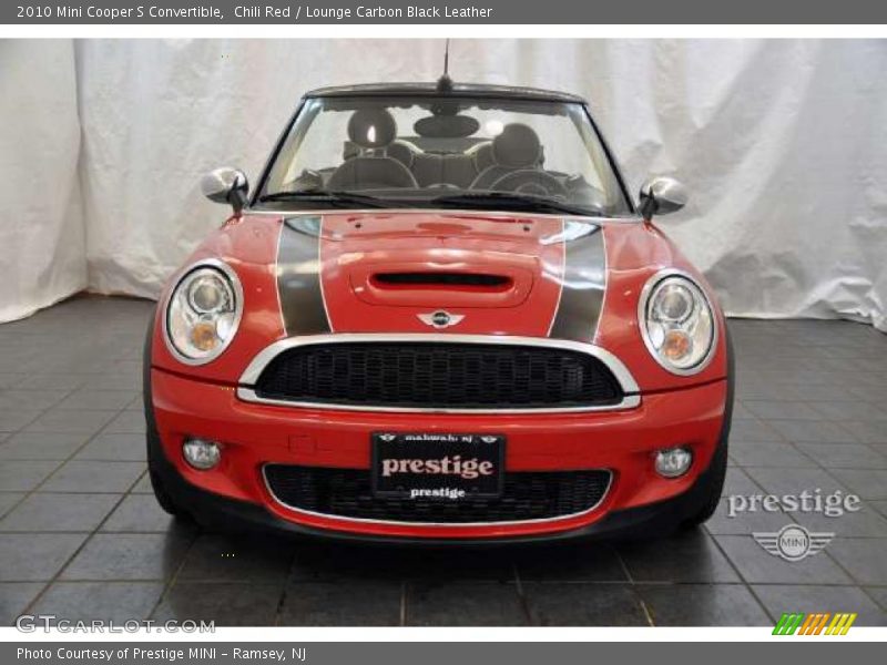 Chili Red / Lounge Carbon Black Leather 2010 Mini Cooper S Convertible