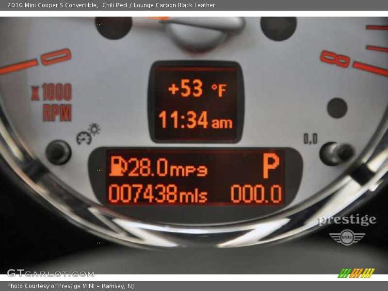 Chili Red / Lounge Carbon Black Leather 2010 Mini Cooper S Convertible