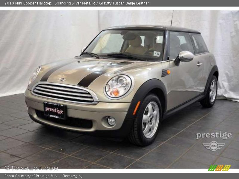 Sparkling Silver Metallic / Gravity Tuscan Beige Leather 2010 Mini Cooper Hardtop