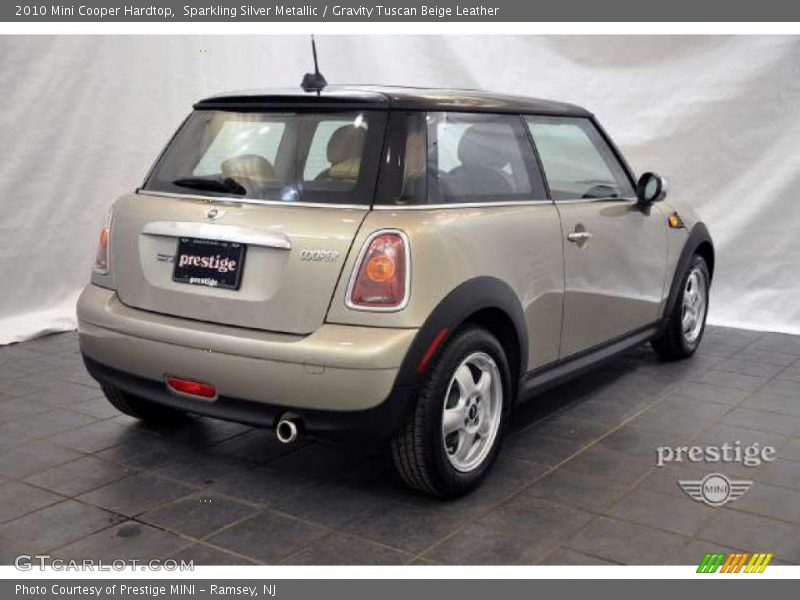 Sparkling Silver Metallic / Gravity Tuscan Beige Leather 2010 Mini Cooper Hardtop