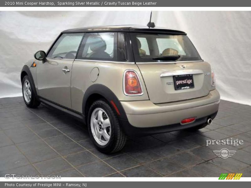 Sparkling Silver Metallic / Gravity Tuscan Beige Leather 2010 Mini Cooper Hardtop