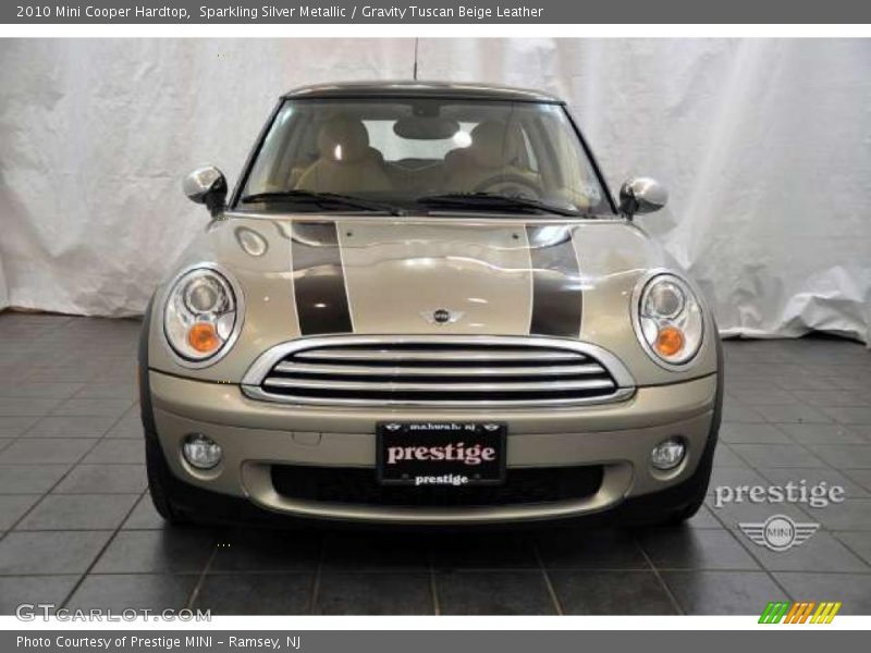 Sparkling Silver Metallic / Gravity Tuscan Beige Leather 2010 Mini Cooper Hardtop