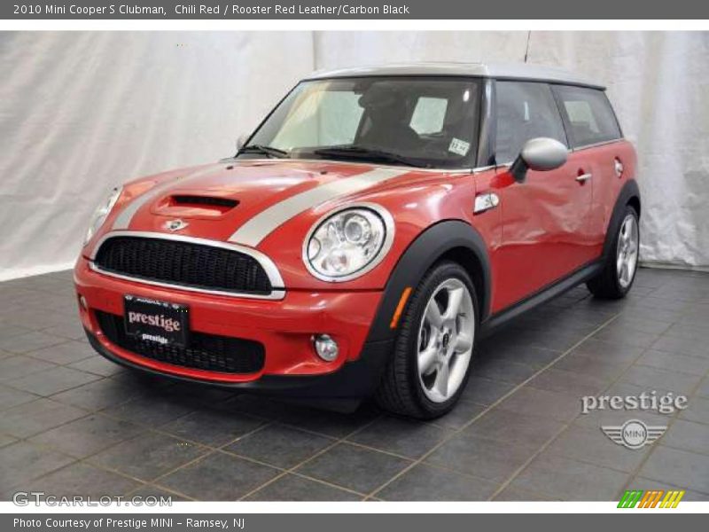 Chili Red / Rooster Red Leather/Carbon Black 2010 Mini Cooper S Clubman