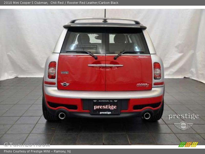 Chili Red / Rooster Red Leather/Carbon Black 2010 Mini Cooper S Clubman