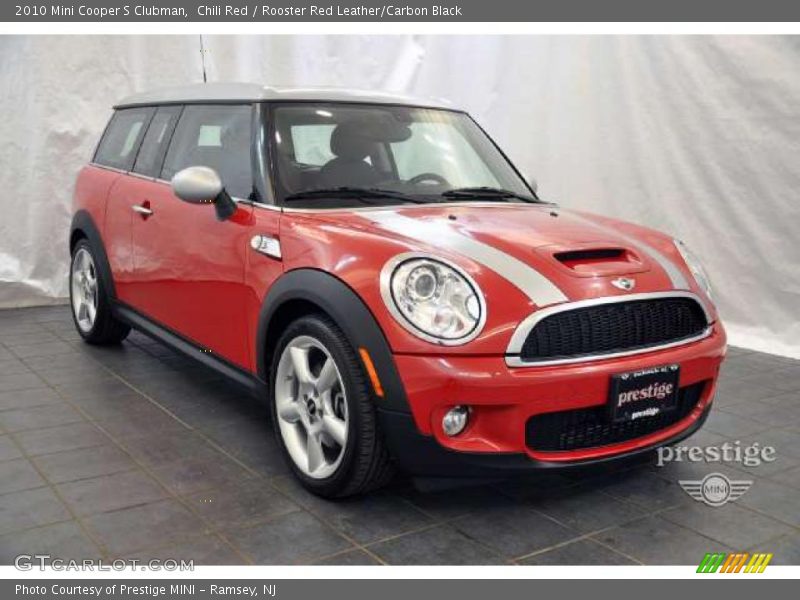 Chili Red / Rooster Red Leather/Carbon Black 2010 Mini Cooper S Clubman