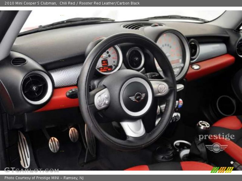 Chili Red / Rooster Red Leather/Carbon Black 2010 Mini Cooper S Clubman