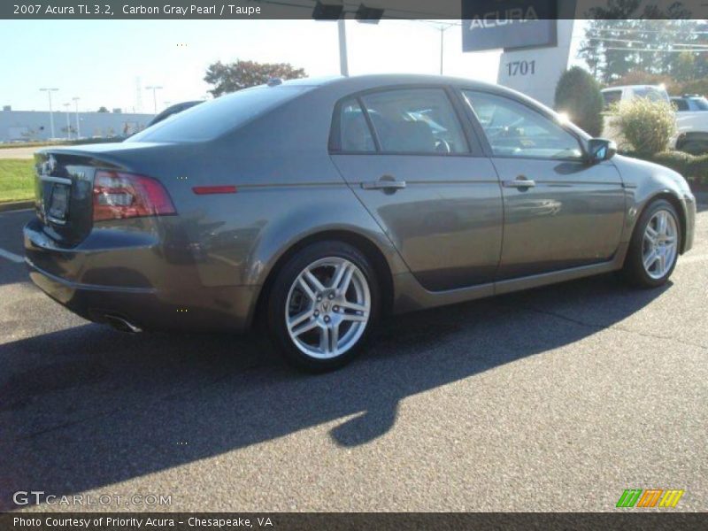 Carbon Gray Pearl / Taupe 2007 Acura TL 3.2