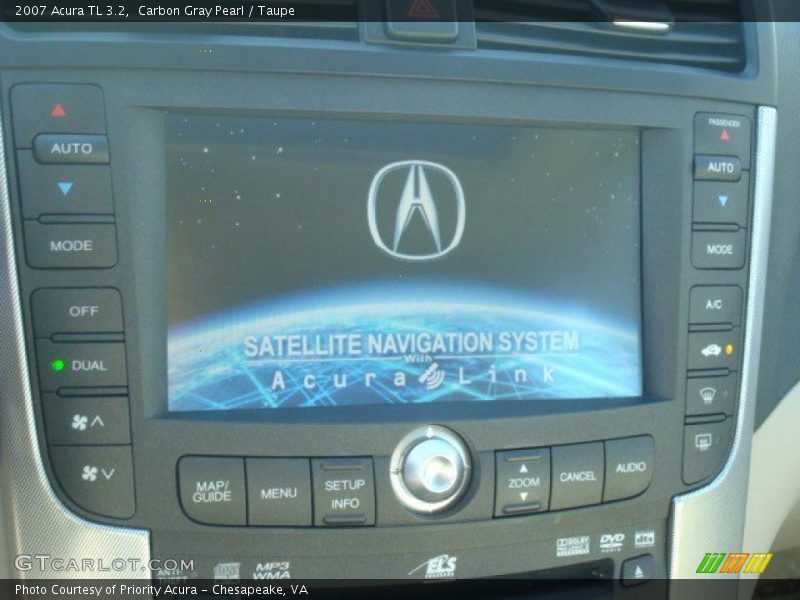 Carbon Gray Pearl / Taupe 2007 Acura TL 3.2