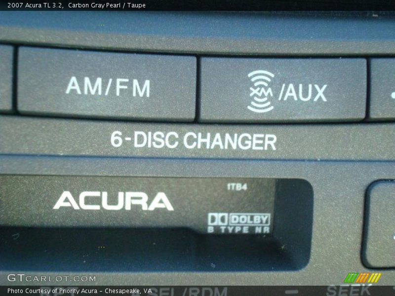 Carbon Gray Pearl / Taupe 2007 Acura TL 3.2
