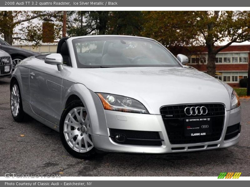 Ice Silver Metallic / Black 2008 Audi TT 3.2 quattro Roadster