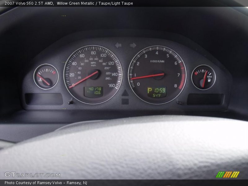 Willow Green Metallic / Taupe/Light Taupe 2007 Volvo S60 2.5T AWD