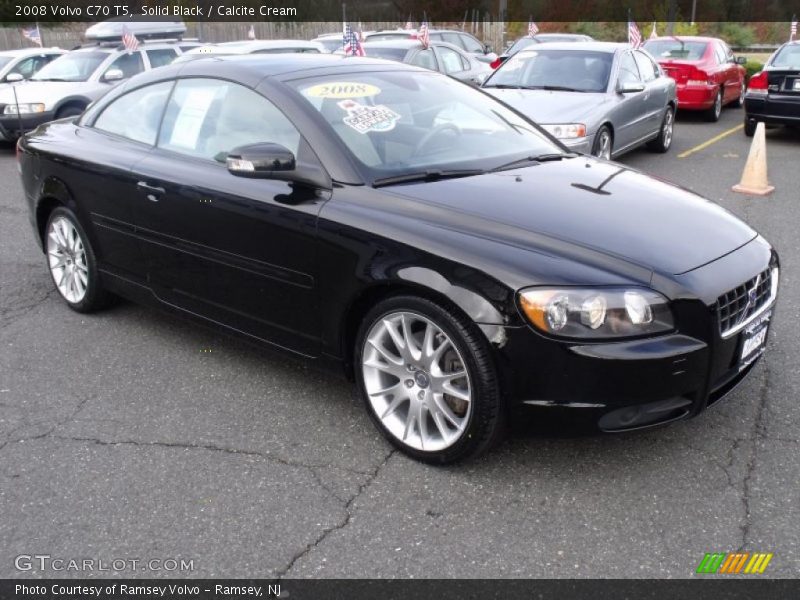 Solid Black / Calcite Cream 2008 Volvo C70 T5