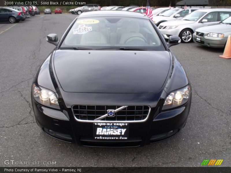Solid Black / Calcite Cream 2008 Volvo C70 T5