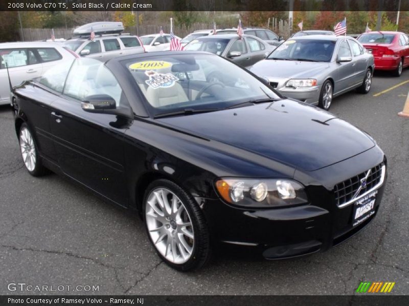 Solid Black / Calcite Cream 2008 Volvo C70 T5