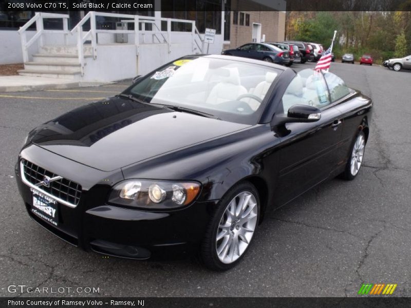 Solid Black / Calcite Cream 2008 Volvo C70 T5