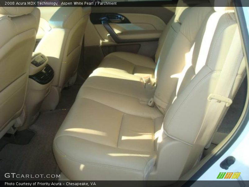 Aspen White Pearl / Parchment 2008 Acura MDX Technology