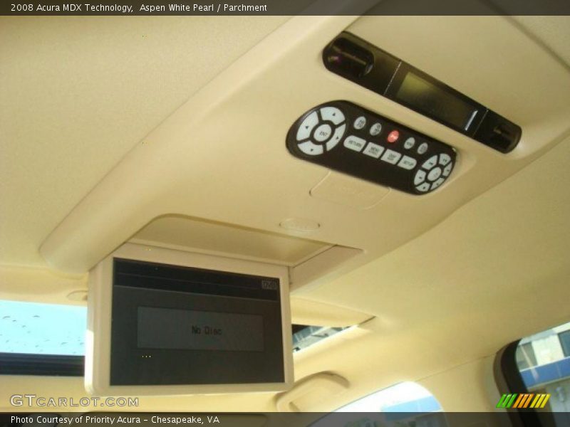 Aspen White Pearl / Parchment 2008 Acura MDX Technology