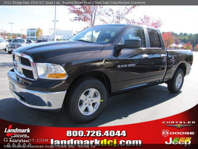 Rugged Brown Pearl / Dark Slate Gray/Medium Graystone 2011 Dodge Ram 1500 SLT Quad Cab