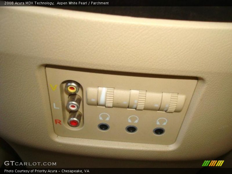 Aspen White Pearl / Parchment 2008 Acura MDX Technology