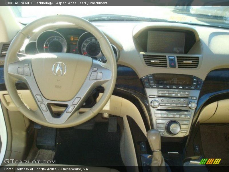 Aspen White Pearl / Parchment 2008 Acura MDX Technology