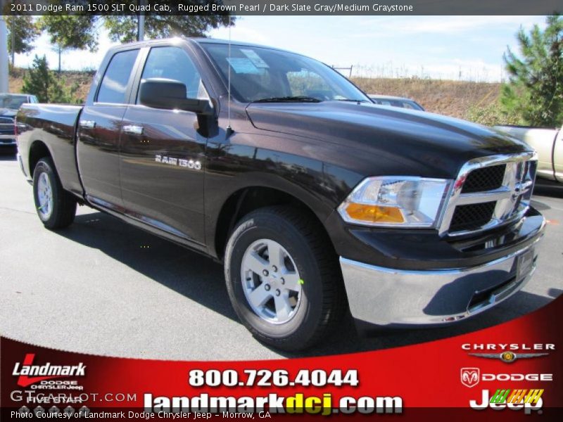 Rugged Brown Pearl / Dark Slate Gray/Medium Graystone 2011 Dodge Ram 1500 SLT Quad Cab