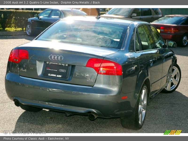 Dolphin Grey Metallic / Black 2008 Audi A4 3.2 Quattro S-Line Sedan