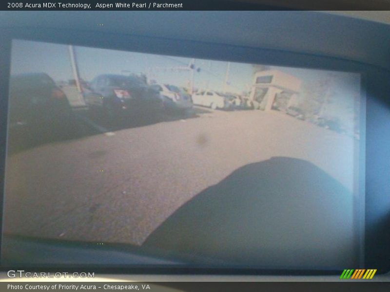 Aspen White Pearl / Parchment 2008 Acura MDX Technology