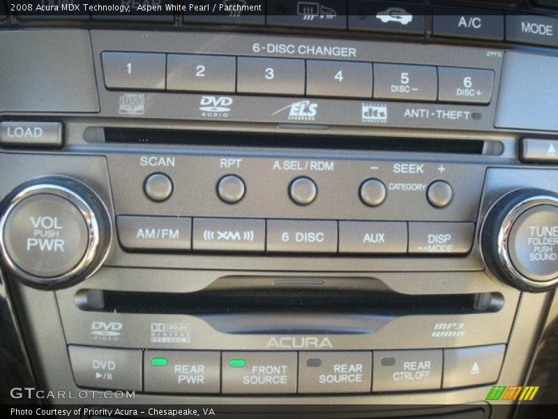 Aspen White Pearl / Parchment 2008 Acura MDX Technology