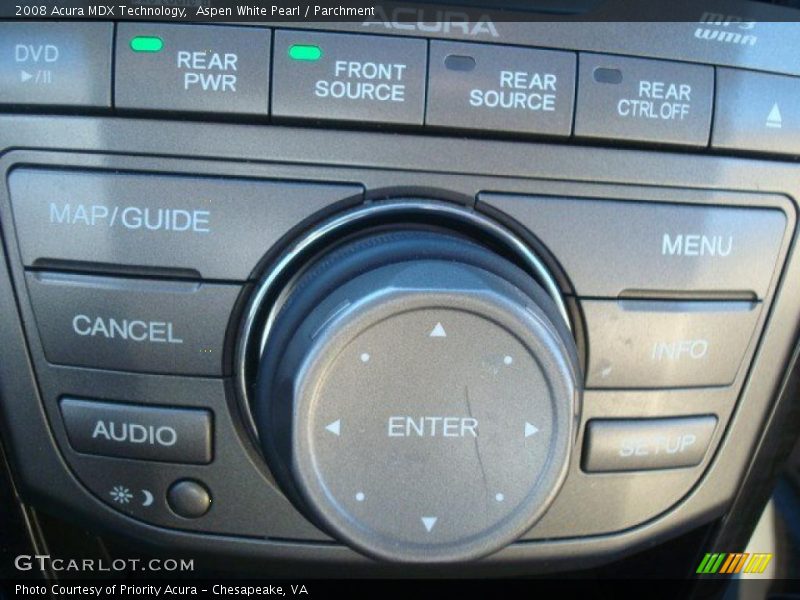 Aspen White Pearl / Parchment 2008 Acura MDX Technology