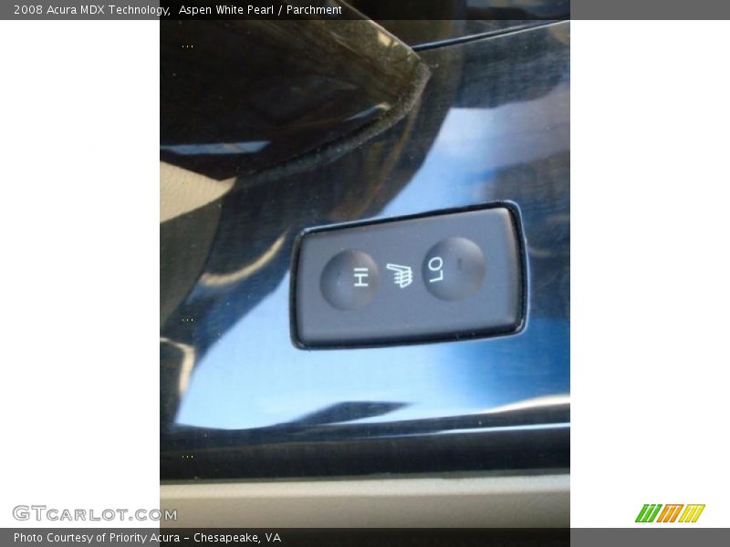 Aspen White Pearl / Parchment 2008 Acura MDX Technology