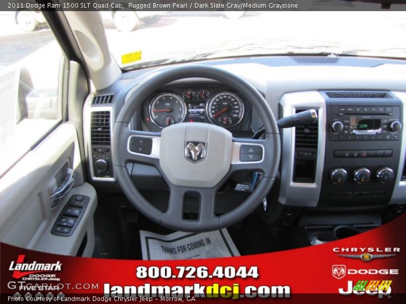 Rugged Brown Pearl / Dark Slate Gray/Medium Graystone 2011 Dodge Ram 1500 SLT Quad Cab