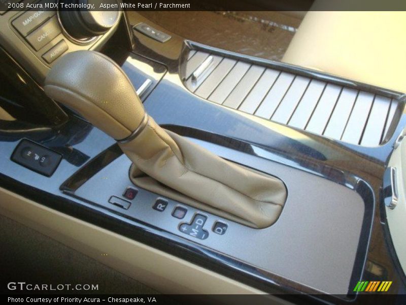 Aspen White Pearl / Parchment 2008 Acura MDX Technology