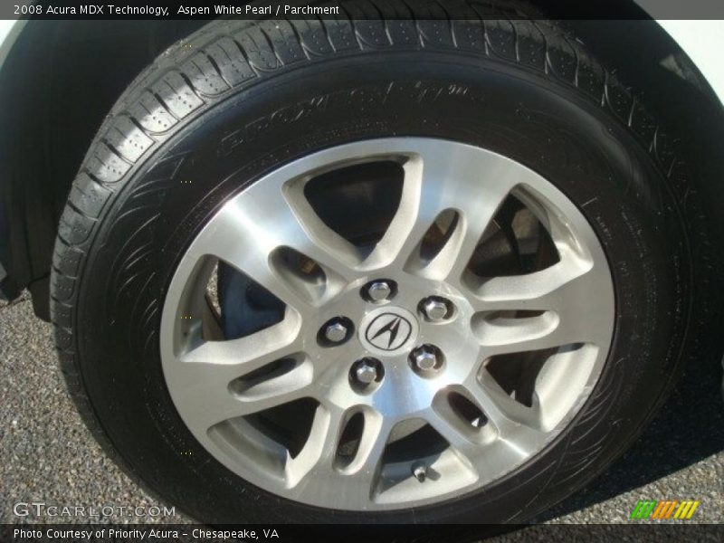 Aspen White Pearl / Parchment 2008 Acura MDX Technology