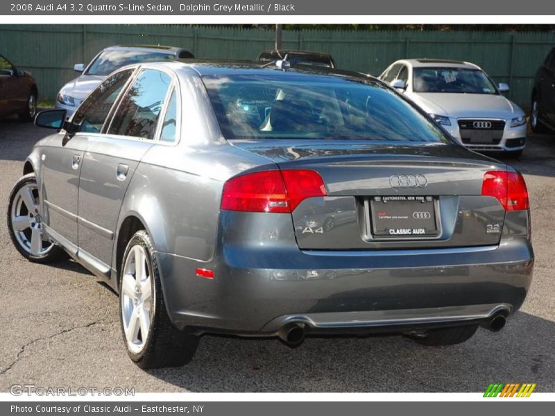 Dolphin Grey Metallic / Black 2008 Audi A4 3.2 Quattro S-Line Sedan