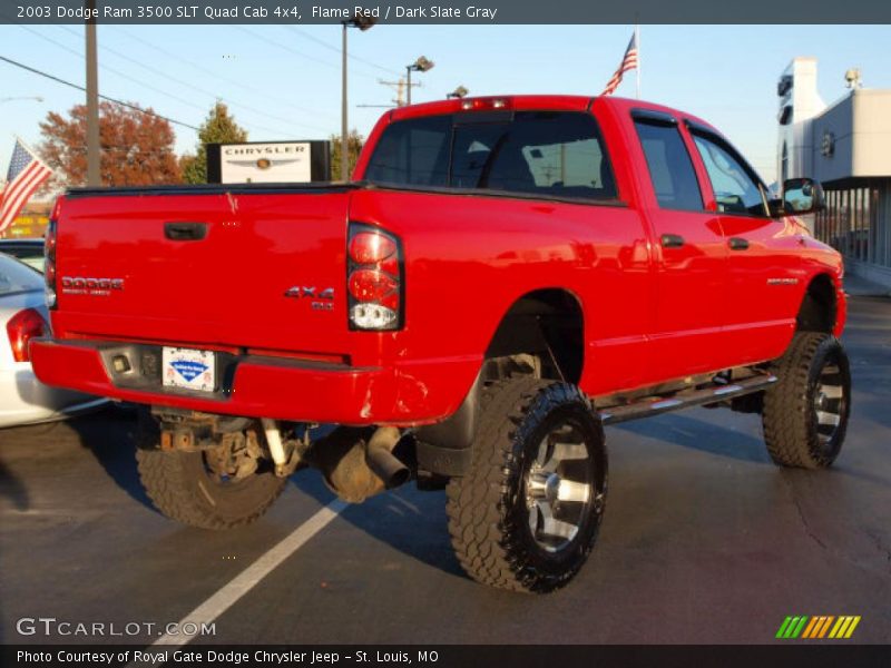 Flame Red / Dark Slate Gray 2003 Dodge Ram 3500 SLT Quad Cab 4x4