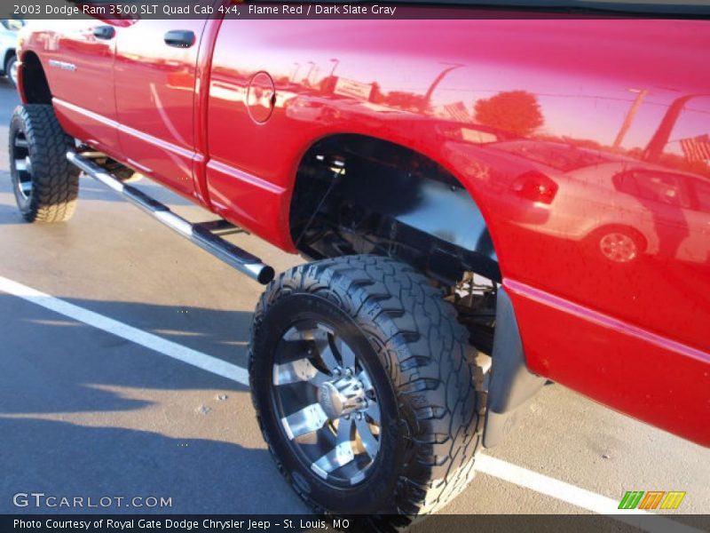 Flame Red / Dark Slate Gray 2003 Dodge Ram 3500 SLT Quad Cab 4x4