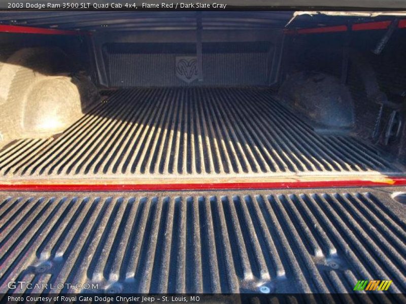 Flame Red / Dark Slate Gray 2003 Dodge Ram 3500 SLT Quad Cab 4x4