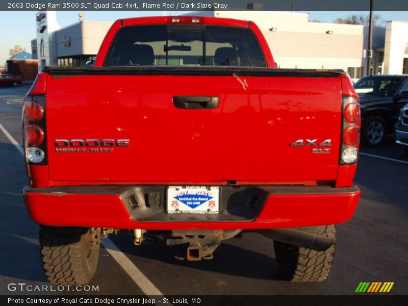 Flame Red / Dark Slate Gray 2003 Dodge Ram 3500 SLT Quad Cab 4x4