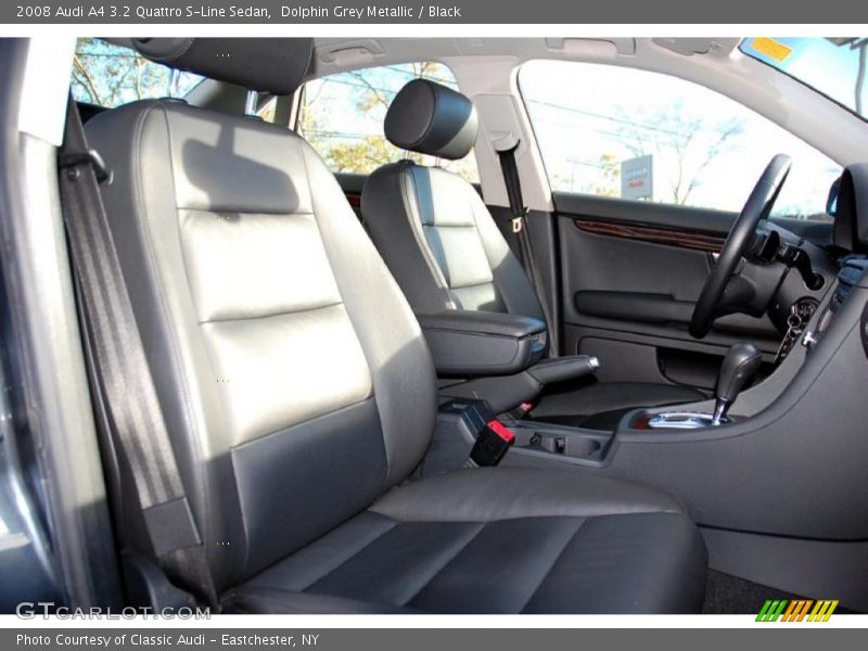 Dolphin Grey Metallic / Black 2008 Audi A4 3.2 Quattro S-Line Sedan