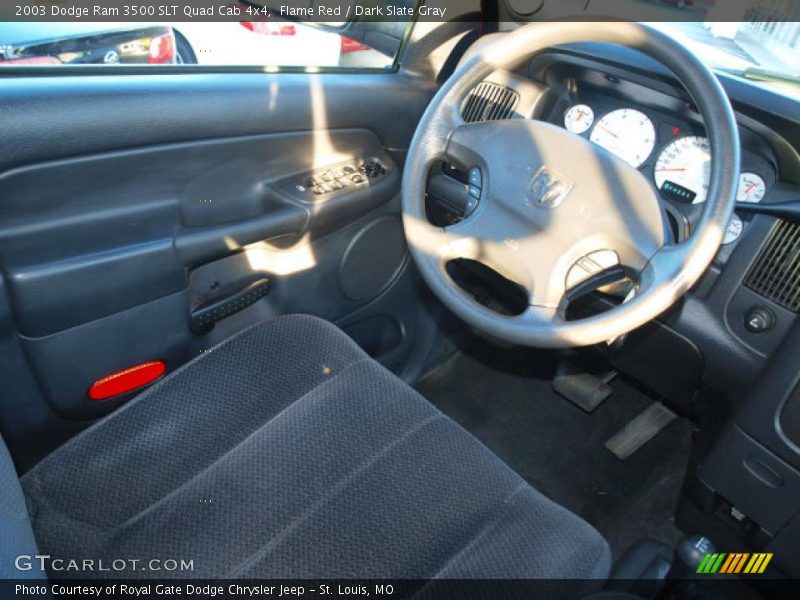 Flame Red / Dark Slate Gray 2003 Dodge Ram 3500 SLT Quad Cab 4x4