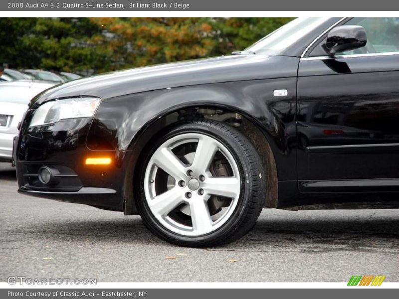Brilliant Black / Beige 2008 Audi A4 3.2 Quattro S-Line Sedan