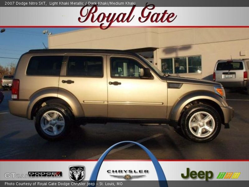 Light Khaki Metallic / Dark Khaki/Medium Khaki 2007 Dodge Nitro SXT