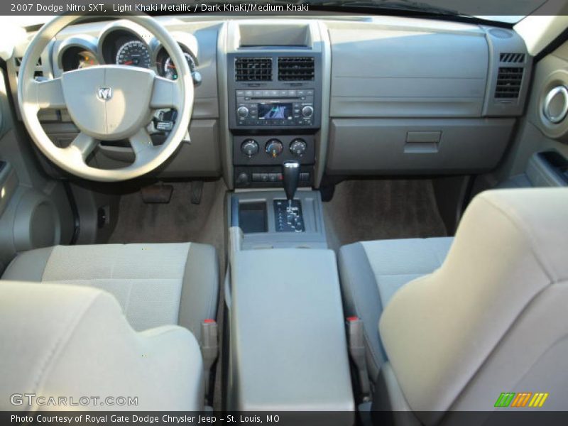 Light Khaki Metallic / Dark Khaki/Medium Khaki 2007 Dodge Nitro SXT