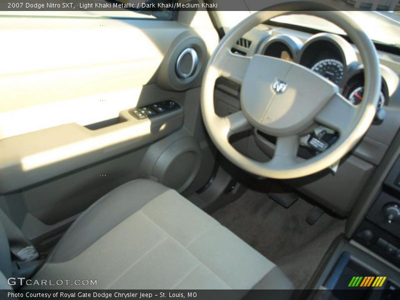 Light Khaki Metallic / Dark Khaki/Medium Khaki 2007 Dodge Nitro SXT