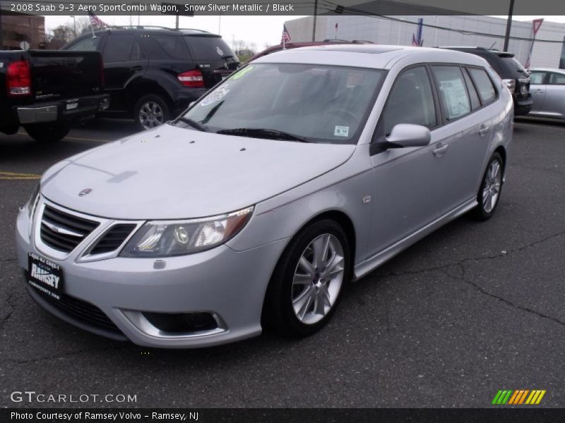  2008 9-3 Aero SportCombi Wagon Snow Silver Metallic