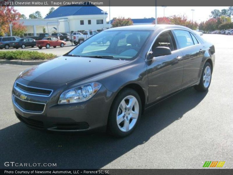 Taupe Gray Metallic / Titanium 2011 Chevrolet Malibu LS