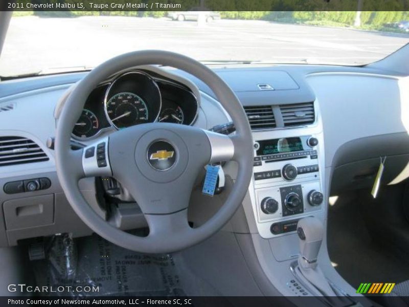 Taupe Gray Metallic / Titanium 2011 Chevrolet Malibu LS